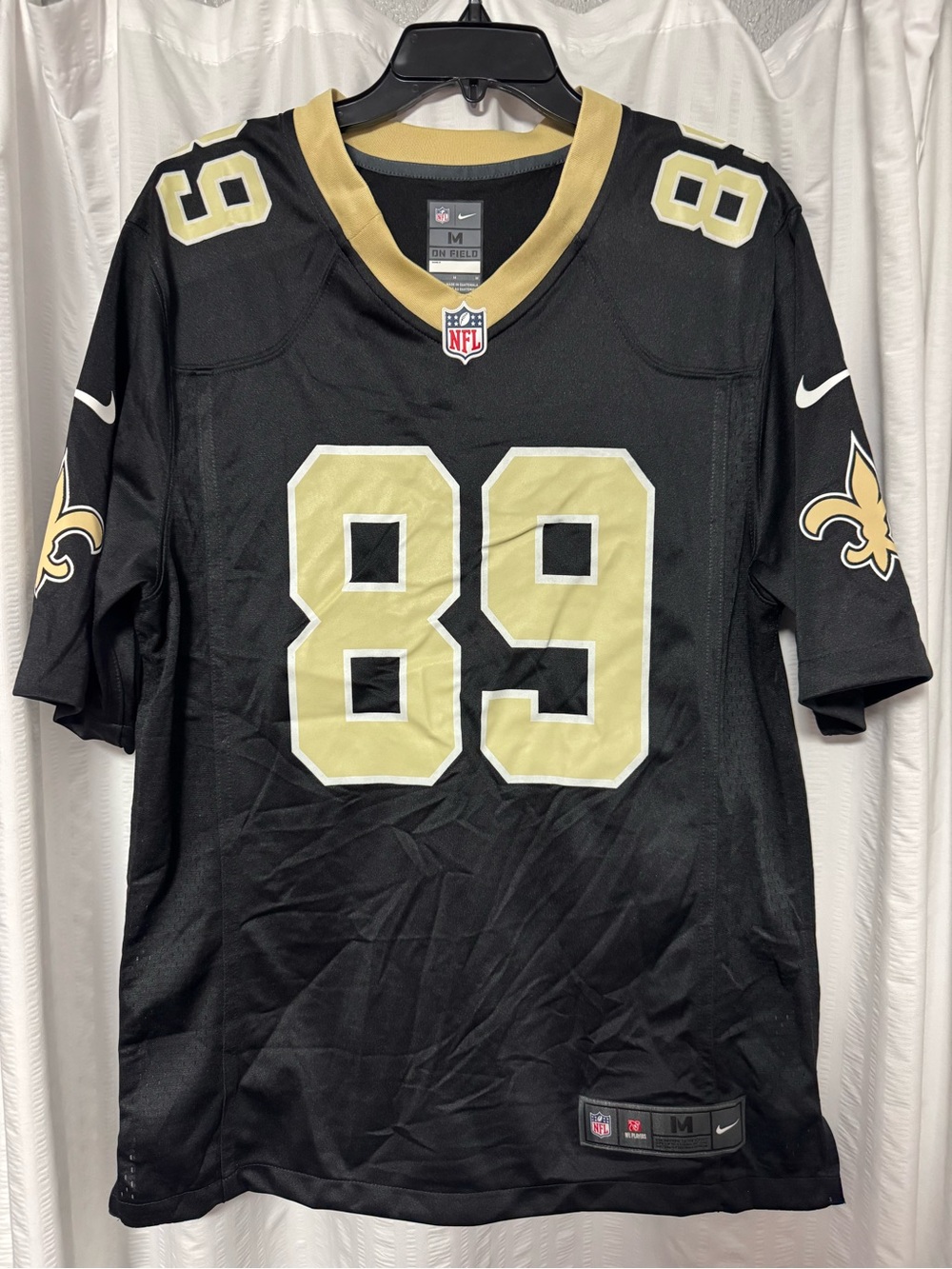 New Orlean Saints Rashid Shaheed Nike Game Jersey #89, Black